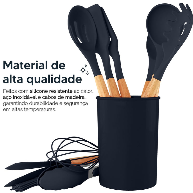 Conjunto Culinário Deluxe em Silicone - 12 Peças